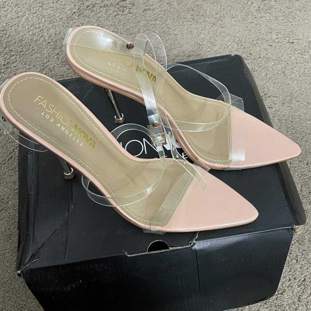 Clear heels